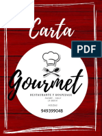 Carta GOURMET RESTAURANT