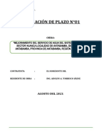 Ampliación de Plazo N°01