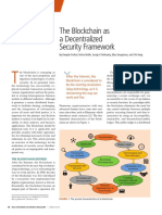 The Blockchain As Decentralized Security Framework