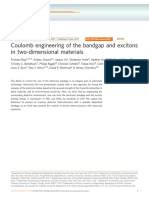 Coulomb Engineering of The Bandgap and Excitons in Two-Dimensional Materials