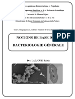 Notions de Base de La Bacteriologie Générale: République Algérienne Démocratique Et Populaire