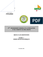 4 Recensement General de La Population Et de L'Habitat Du Mali (RGPH)