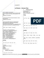 B2 - Practice - Exam - Answer Key