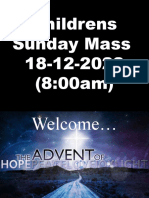 Childrens Sunday Mass 18-12-2022 (8:00am)