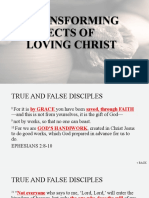 Transforming Effect of Loving Christ