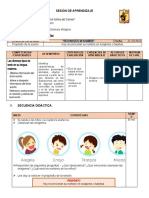 Sesión de Aprendizaje: I. Datos Generales: I.E: 20335 "Nuestra Señora Del Carmen"