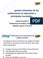 2012 Modelo Basado en Evidencias Icfes para Pregutas