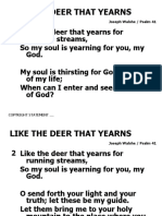 Like The Deer That Yearns