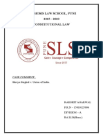 Symbiosis Law School, Pune 2015 - 2020 Constitutional Law: Case Comment: Shreya Singhal v. Union of India