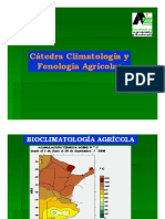 Cátedra Climatología y Fenología Agrícolas Fenología Agrícolas