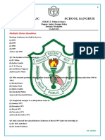 Delhi Public School Sangrur: Multiple Choice Questions