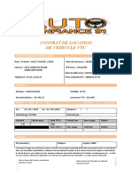 Contrat de Location de Vehicule VTC: Conducteur Locataire (Le Client)