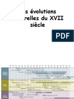 Les Évolutions Culturelles Du XVII Siècle