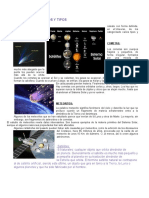 Definición de Astros Y Tipos: Cometas