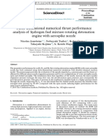 Three-Dimensional Numerical Thrust Performance