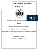 Government Polytechnic, Murtizapur YEAR 2021-22: Maharashtra State Board of Technical Education