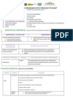 SESIÓN DE APRENDIZAJE N 1 2do Sec 2022