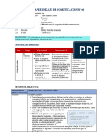 Sesión de Aprendizaje de Comunicación #06: I. Datos Informativos