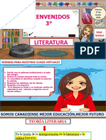 Bienvenidos 3°: Literatura