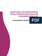 Teoria Geral Da Odontologia Legal em Concursos Publicos Unidade I