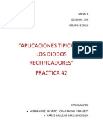 Practica #2 Aplicaciones Tipcas de Los Diodos Rectificadores