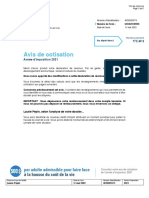 Avis de Cotisation: Par Adulte Admissible Pour Faire Face