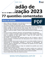 Simuladão de Imunização 2023: 77 Questões Comentadas