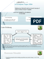 Seminar Kemajuan Tugas Akhir: Pengaruh Media Terhadap Pengetahuan Masyarakat Tentang Covid-19 Dan Vaksin