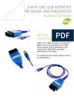 Ohp K-Line Usb Interface For BMW Coding and Diagnostics.: Installation Guide