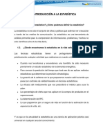 Introducción A La Estadística: 1.1. ¿Qué Es La Estadística? ¿Cómo Podemos Definir La Estadística?