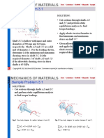 Sample Problem 3.1: Mechanics of Materials