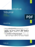 Administrative Tribunal: Presented By: Sanjay Kumar Asst. Professor (Gibs)