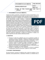 Procedimiento de Salud Ambiental