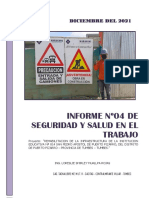 Informe de Seguridad y Salud en El Trabajo