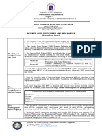 Secondary Science Quiz Bee Mechanics and Guidelines