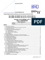 Ref. EDEL K2 643VF de 5,5 CV A 25 CV 400 V Ref. EDEL K2 643VF de 5,5 CV A 15 CV 230 V Variador Fuji Frenic Lift 2 Motor Asíncrono