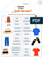 ¿Qué Llevas?: Español