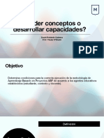 ¿Aprender Conceptos O Desarrollar Capacidades?: David Robledo Cabrera Prof. Titular 5ºgrado