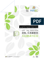 Ante Proyecto de Ley Sobre Cambio Climatico 21-09-21