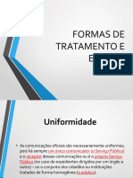 Formas de Tratamento e Escrita