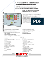 TYPE - CIM-137/4G ( - CIM-137/4GW (: Control Units For Irrigation Motor Pumps and Pump Water Pressure Control