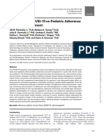 The Impact of COVID-19 On Pediatric Adherence and Self-Management