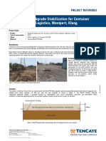 Mirafi Hpa - Subgrade Stabilization For Container Yard For Infinity Logistics, Westport, Klang