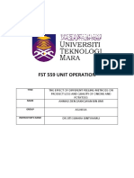 FST 559 Unit Operation 9 & 10