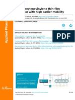 Polythienylenevinylene Thin-Film Transistor With High Carrier Mobility