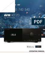 Anthem AVM 70 - 90 Manual