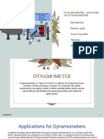 Dynamometer, Analysis of Dynamometer