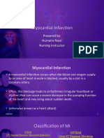 Myocardial Infarction: Prepared By: Humaira Nazir Nursing Instructor