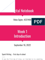 Digital Notebook - Reba Sigler