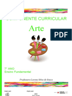 Plano de Aula de Arte - 7 Ano - Prof. Lorena Souza